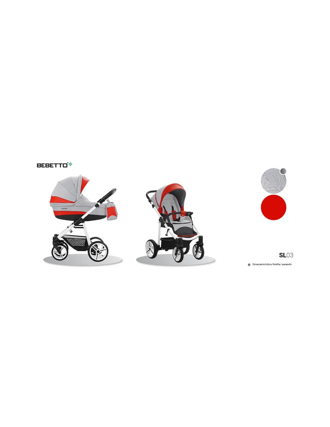 Coche de bebé trio Vulcano de Bebetto