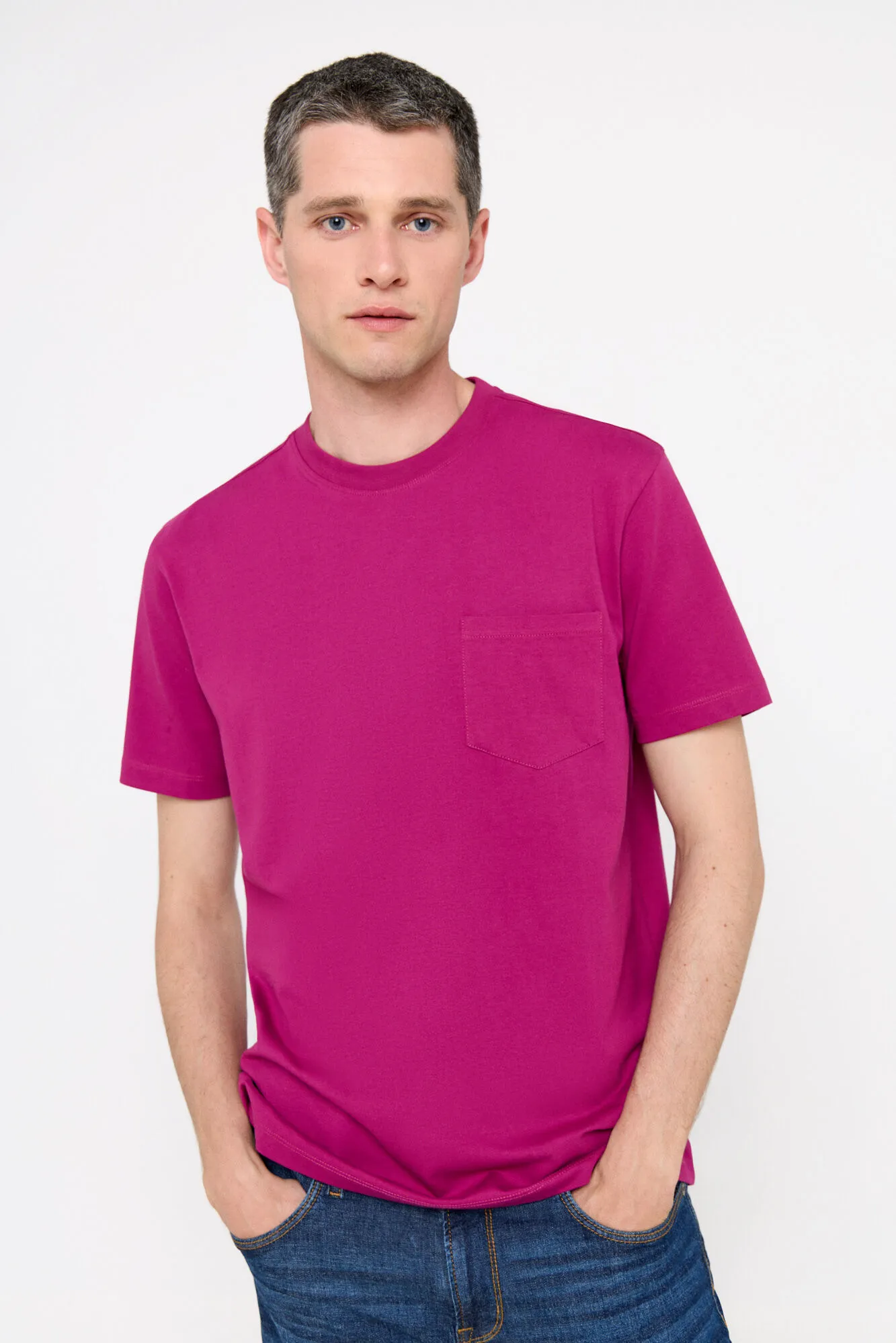 Cortefiel Camiseta basica bolsillo