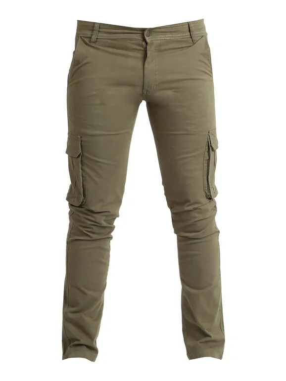 Coveri Collection Pantalón de algodón modelo cargo para hombre