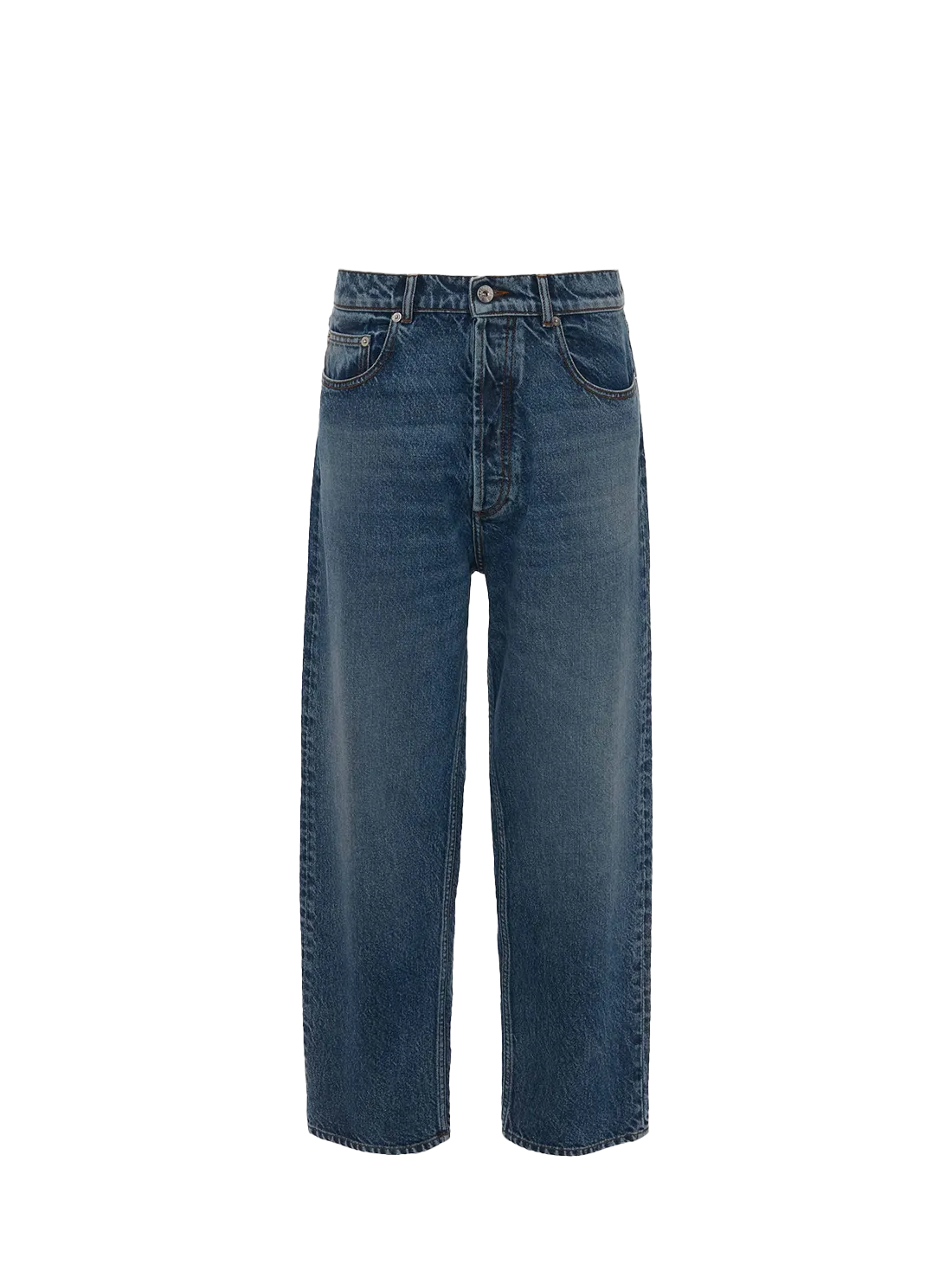 Cropped Sculptural Jeans