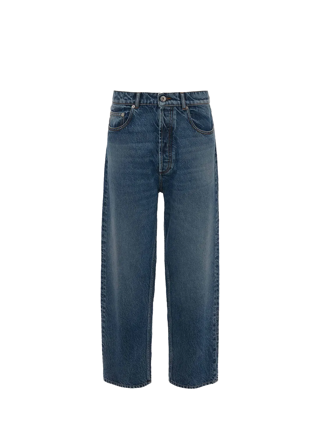 Cropped Sculptural Jeans