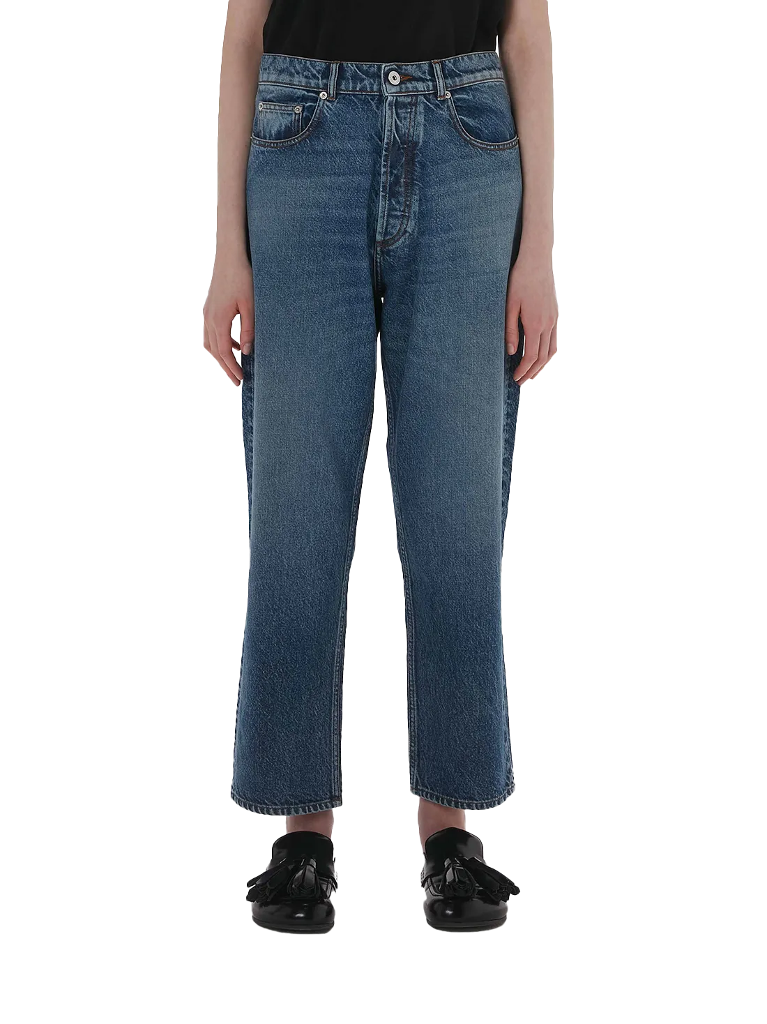 Cropped Sculptural Jeans