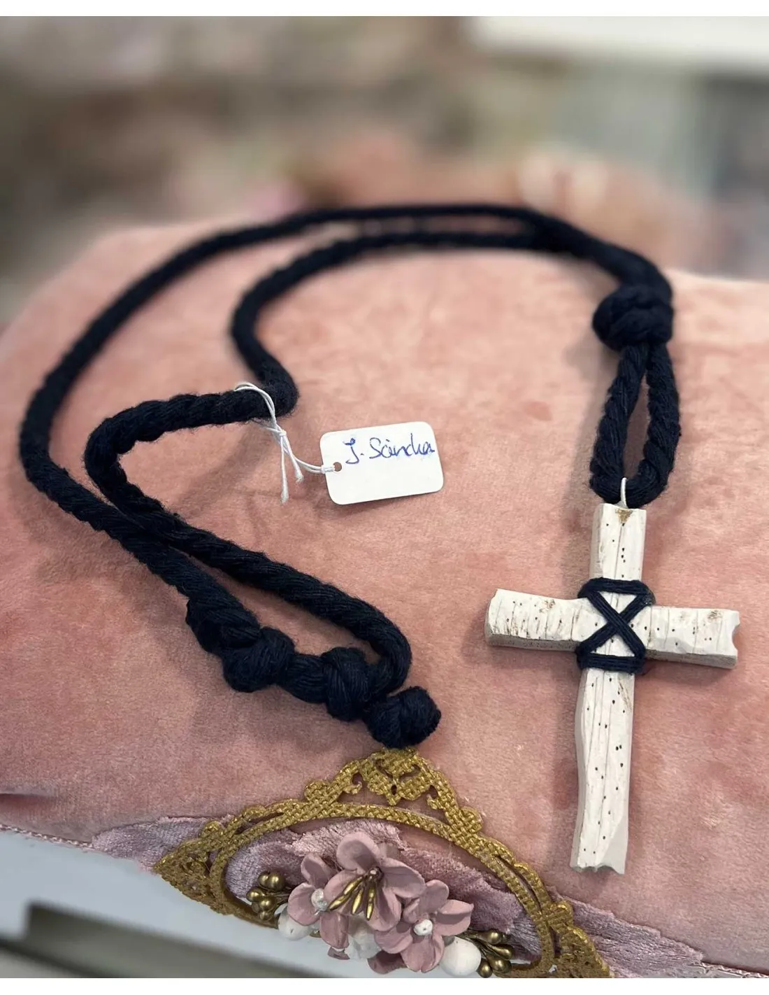 Cruz Comunión Niño Marino y Blanco Juana Sánchez