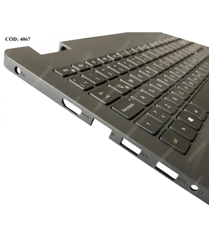 DELL ASSY W/KB W/PLMRST /15 3000 3500 3501 3502 3505 15.6" VOSTRO 15 3500 3501 SERIES 00YPX4 033HPP BK BL LA ORIG.