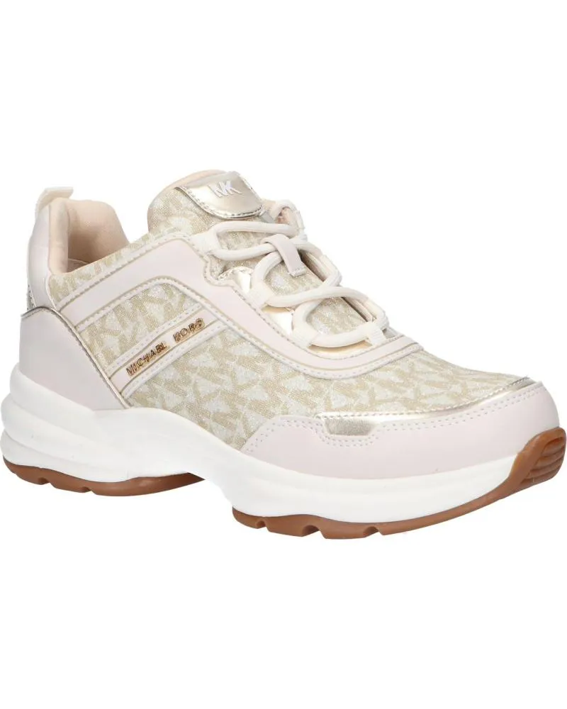 DEPORTIVAS MICHAEL KORS  DE MUJER Y NIñA MK101142 OLYMPIA  VANILLA GLITTERPALE GOLD