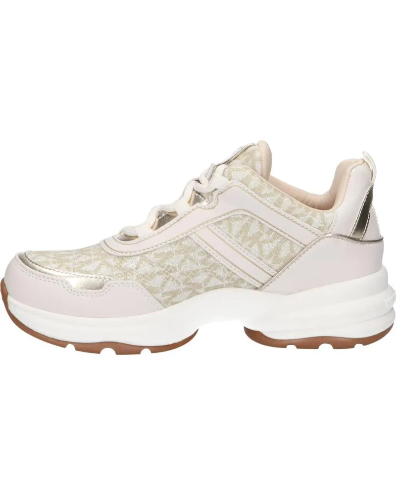 DEPORTIVAS MICHAEL KORS  DE MUJER Y NIñA MK101142 OLYMPIA  VANILLA GLITTERPALE GOLD