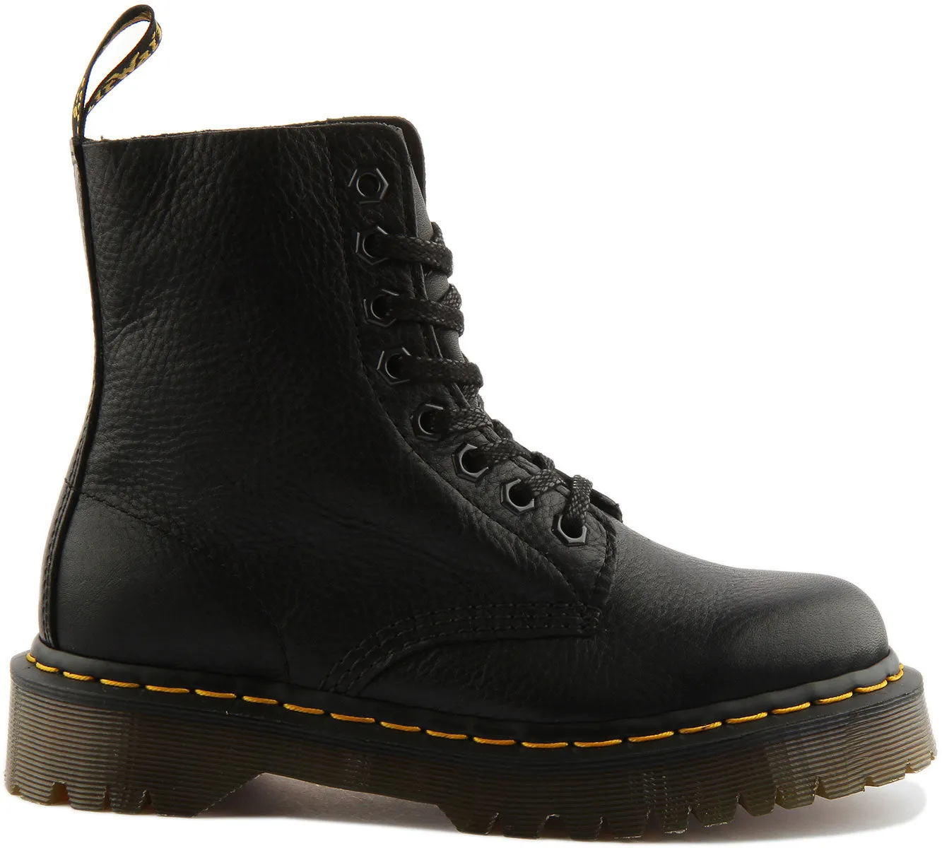 Dr Martens 1460 Pascal Bex Botín de piel con 8 ojales para mujer en negro