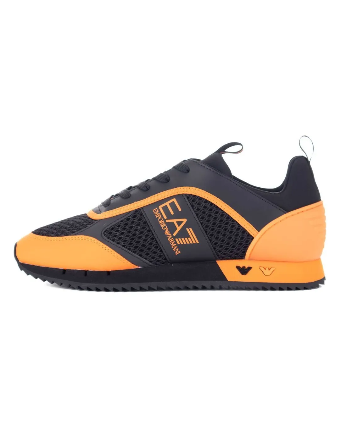 EA7  ZAPATILLAS NEGRO Y NARANJA X8X027 KX050 HOMBRE