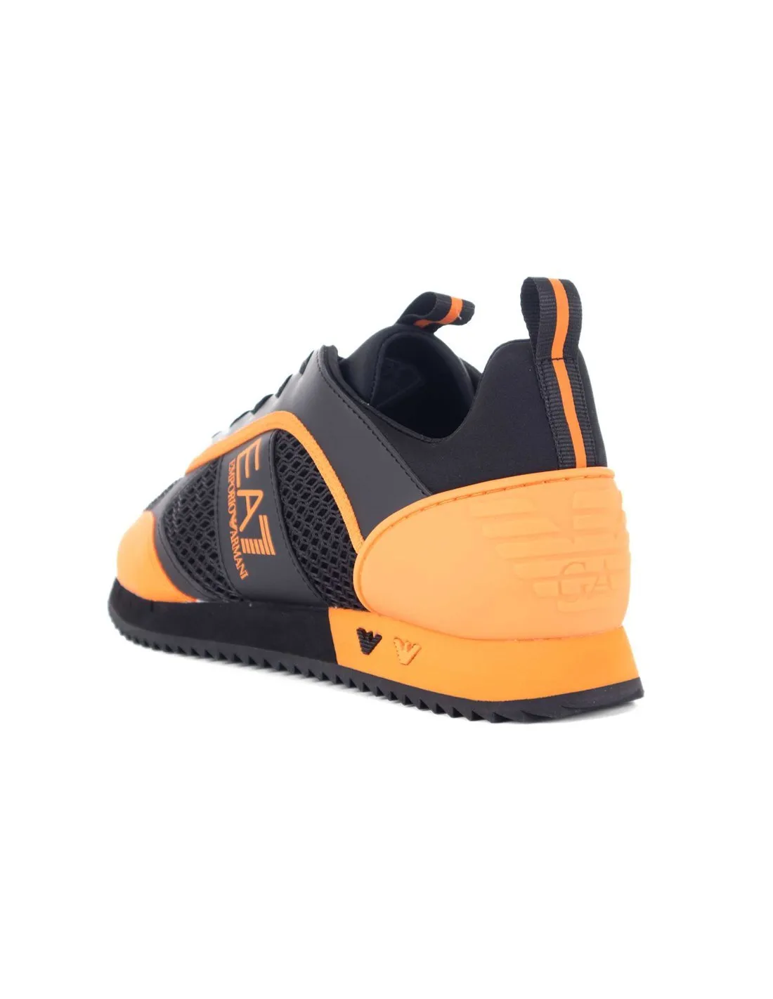 EA7  ZAPATILLAS NEGRO Y NARANJA X8X027 KX050 HOMBRE