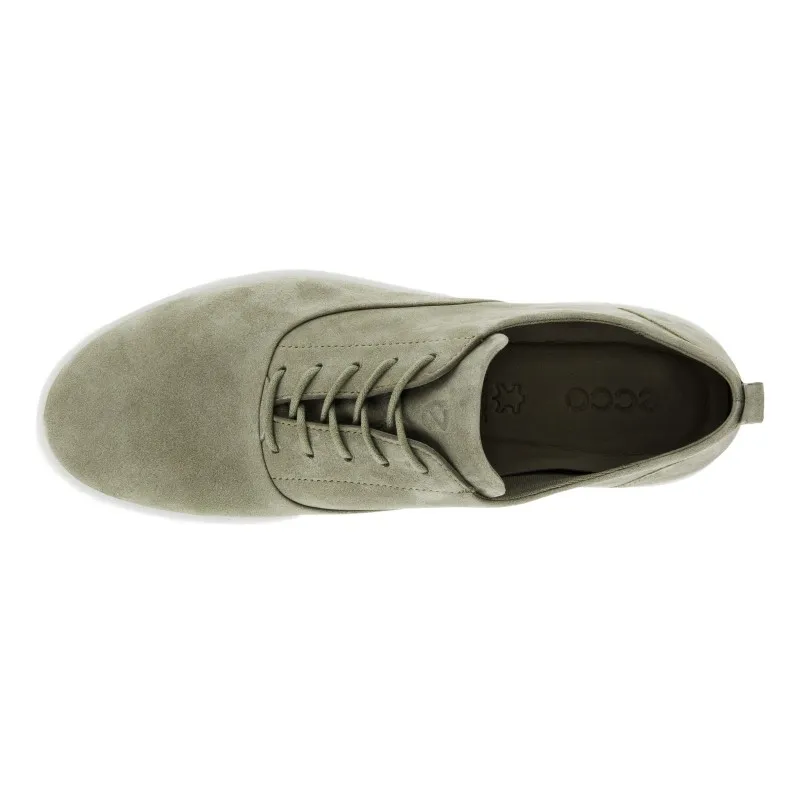 ECCO Bella 282313 Beis y verde. Zapatilla casual cordones mujer