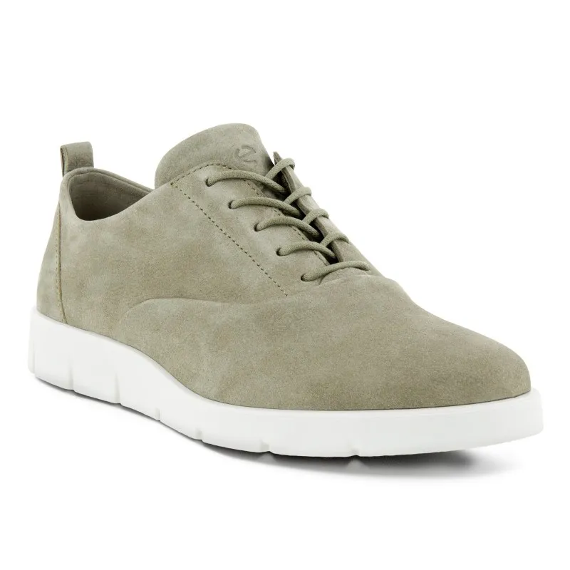 ECCO Bella 282313 Beis y verde. Zapatilla casual cordones mujer