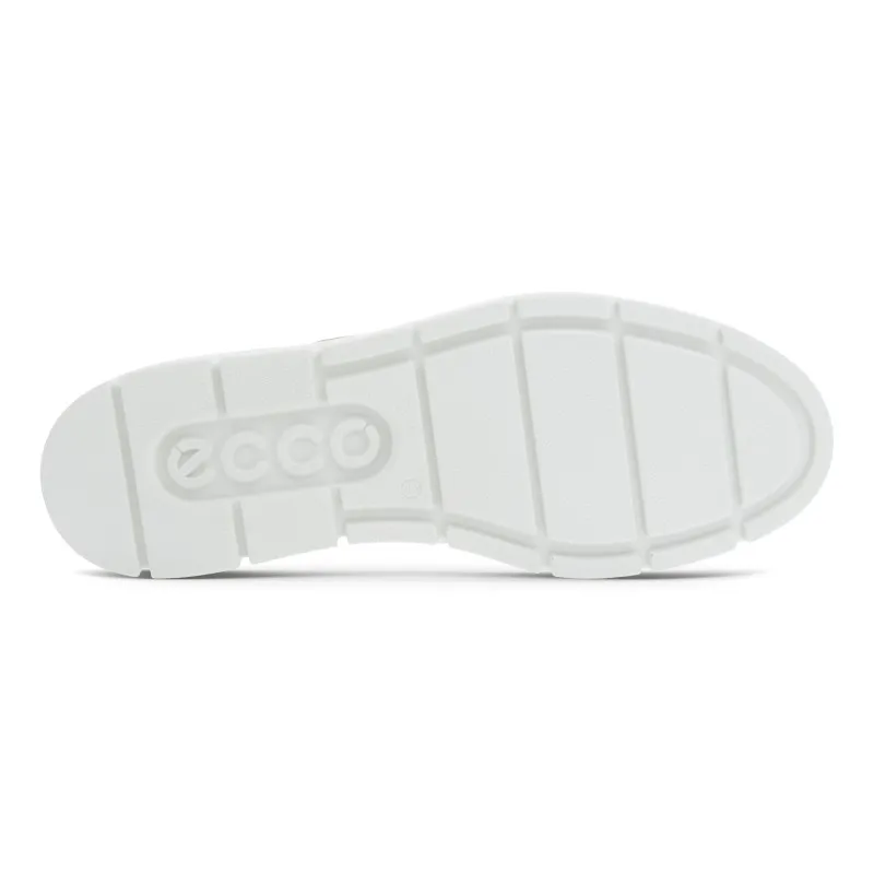 ECCO Bella 282313 Beis y verde. Zapatilla casual cordones mujer