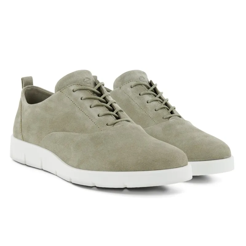 ECCO Bella 282313 Beis y verde. Zapatilla casual cordones mujer