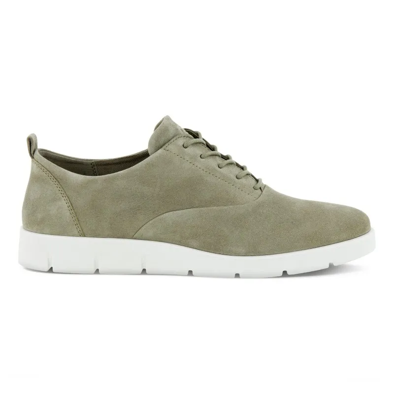 ECCO Bella 282313 Beis y verde. Zapatilla casual cordones mujer