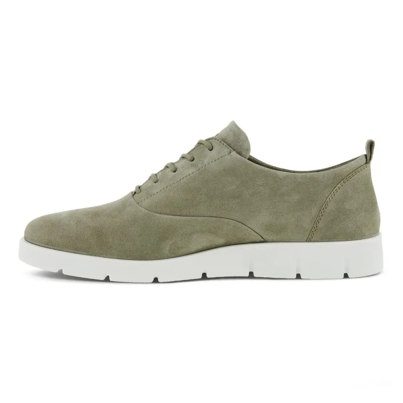 ECCO Bella 282313 Beis y verde. Zapatilla casual cordones mujer