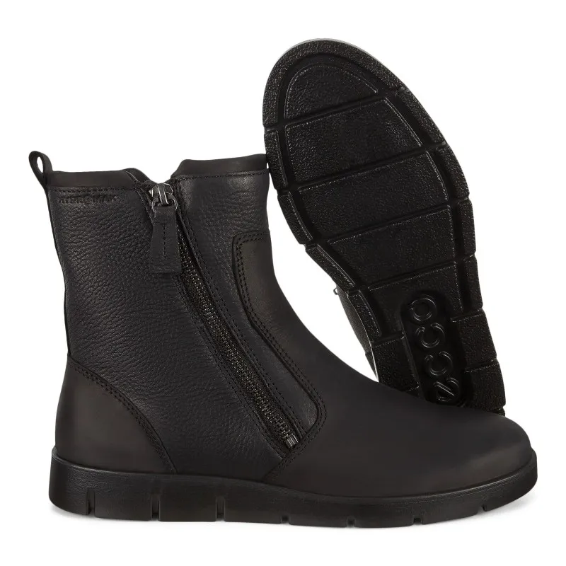 ECCO Bella Ankle 282263 Negro y marrón. Botin liso mujer