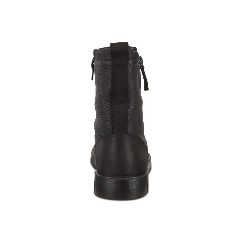 ECCO Bella Ankle 282263 Negro y marrón. Botin liso mujer