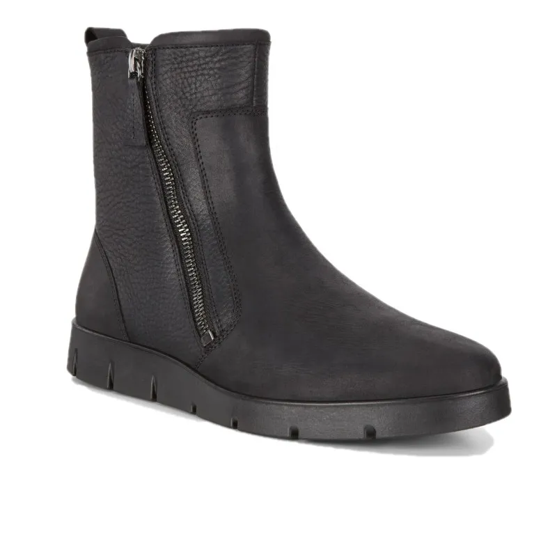 ECCO Bella Ankle 282263 Negro y marrón. Botin liso mujer