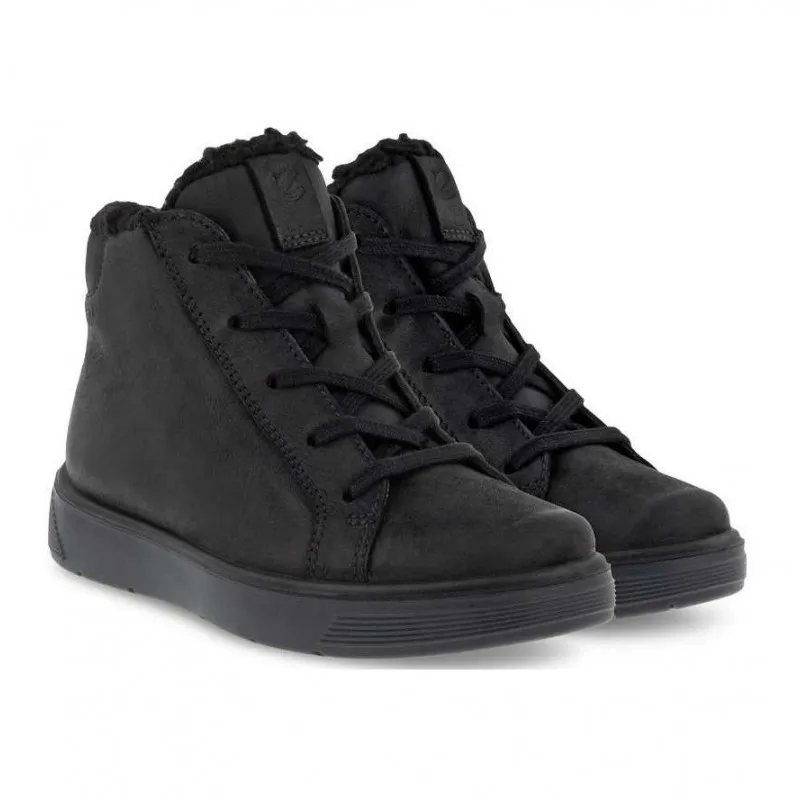 ECCO STREET TRAY 705283  51052 GORETEX NEGRO BOTA PLANA CORDONES MUJER