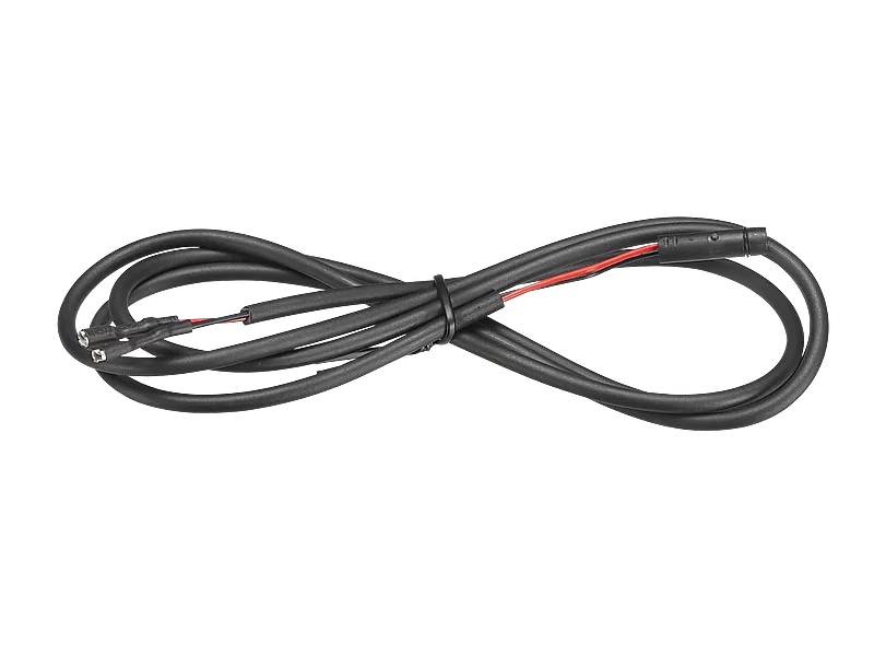 ELE WIRING, BROSE 6V FRONT LIGHT CABLE FOR HERMANNS MR8 LIGHT, W/ FASTON CONNECTORS, 1140MM LENGTH