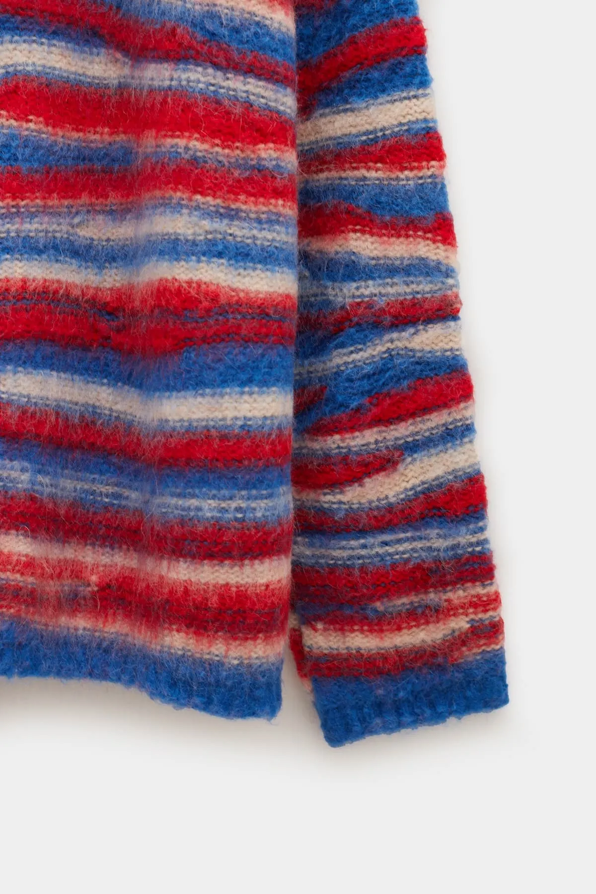 ERL RED BLUE OVERSIZED HOODIE SWEATER
