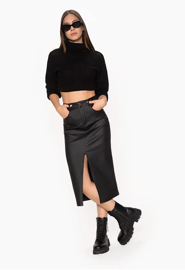 Falda midi para mujer