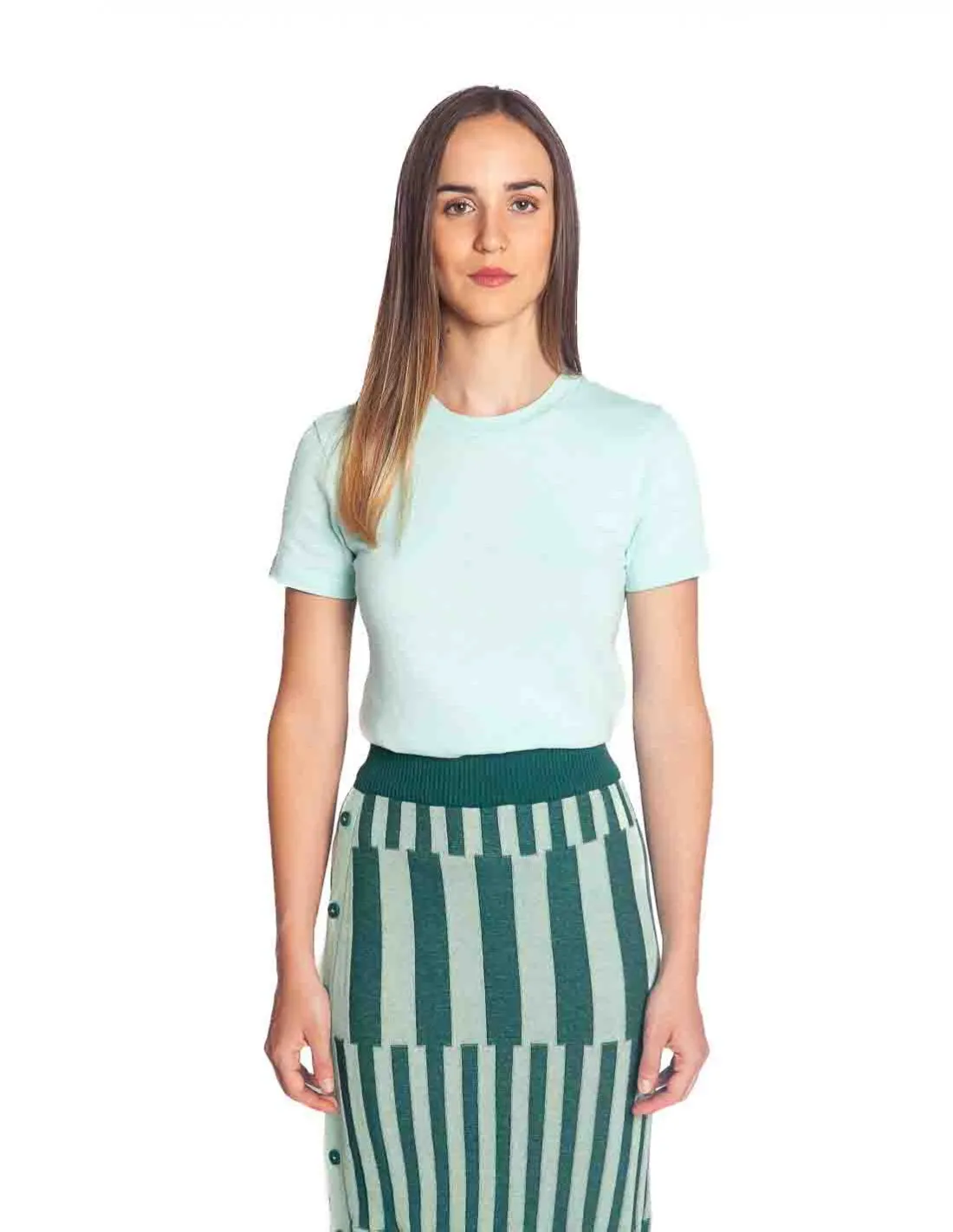 FALDA PUNTO VERDE BOTONES APALA SKFK