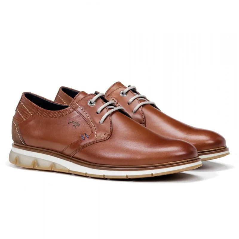 FLUCHOS KEMP F0776 Azul y cuero Zapato casual hombre