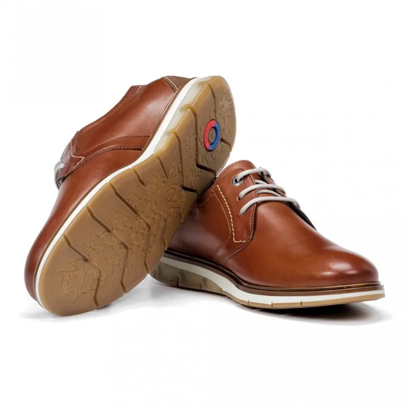 FLUCHOS KEMP F0776 Azul y cuero Zapato casual hombre