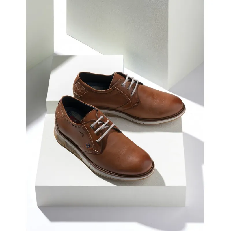 FLUCHOS KEMP F0776 Azul y cuero Zapato casual hombre