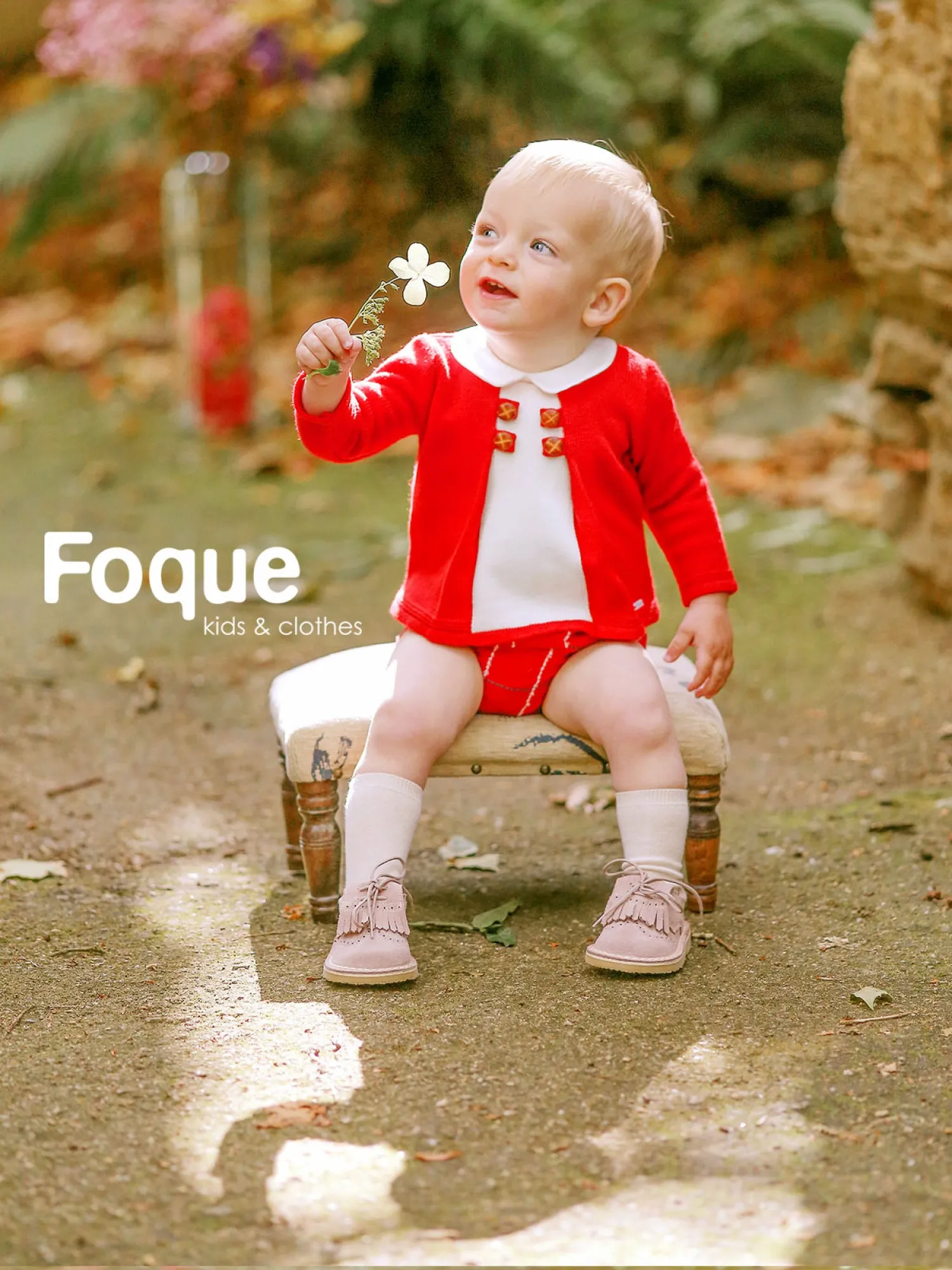 FOQUE RED AND WHITE CHILD SET. OWINTER