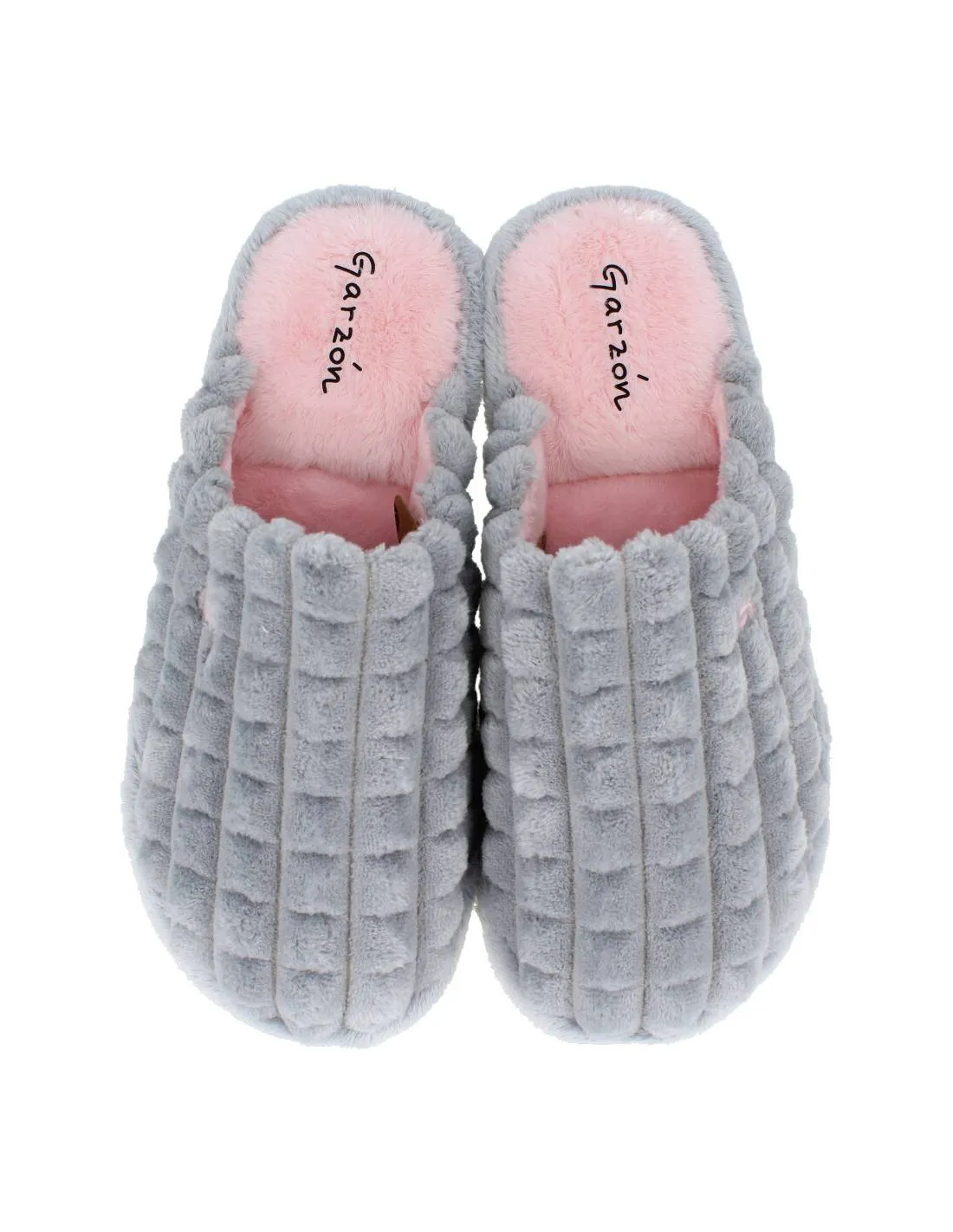 GARZóN  ZAPATILLAS CASA PISO EVA ACOLCHADO GRIS