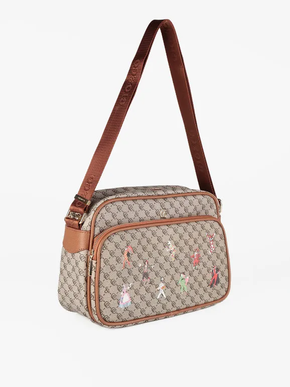 Gio&Co Bolso bandolera con estampados