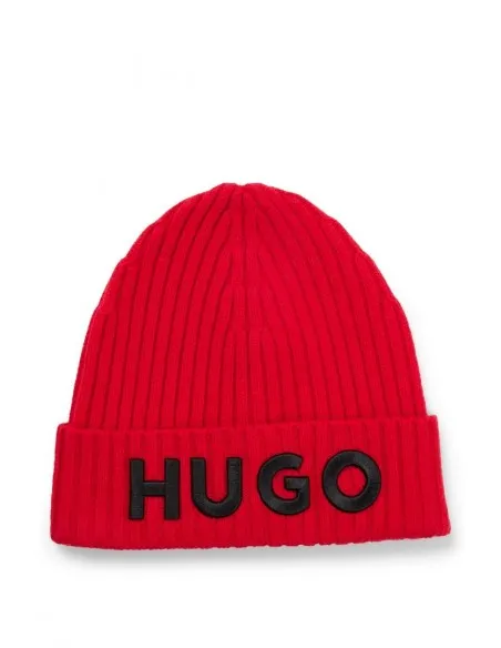 GORRO HUGO ROJO LOGO FRONTAL  ECOOL