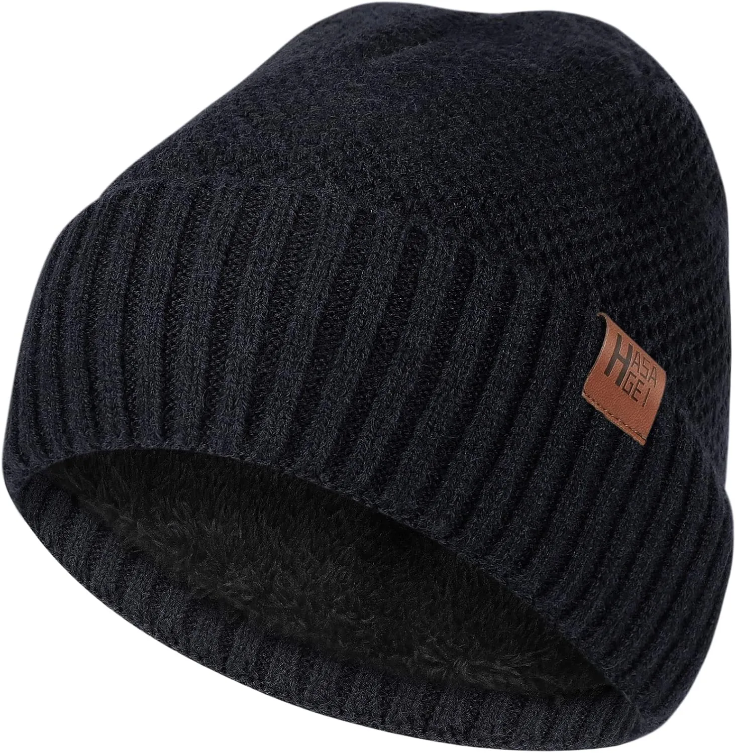 HASAGEI Gorro de Punto para Hombres y Mujeres  Gorro de Invierno Transpirable con Forro Polar Suave  Gorro de Invierno Unisex