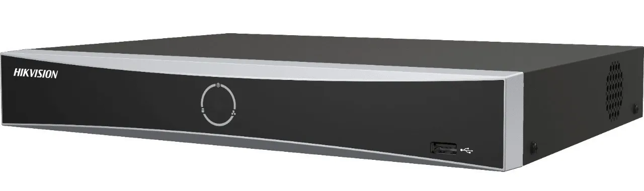 HIKVISION NVR DS7608NXIK1 GRABADOR DE RED DE 12 MP 8 IP NO POE ACUSENSE