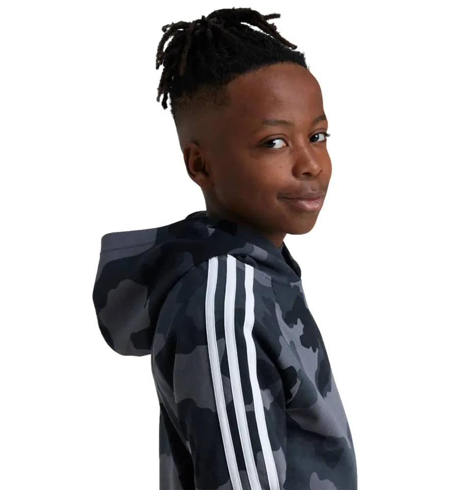 Hoodie Sudadera Capucha Casual_Unisex_ADIDAS J Bl Camo Ft Hd