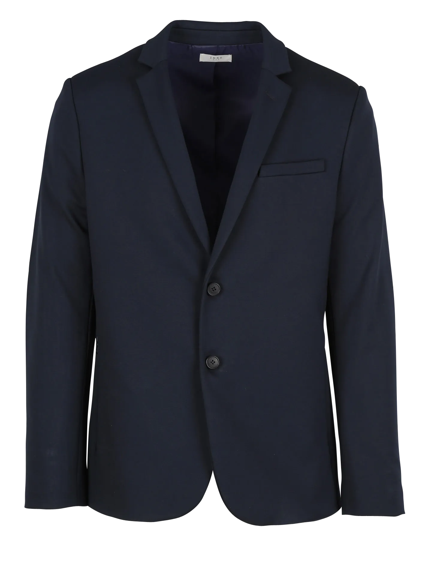 IKKS Chaqueta regular fit con cuello sastre en azul