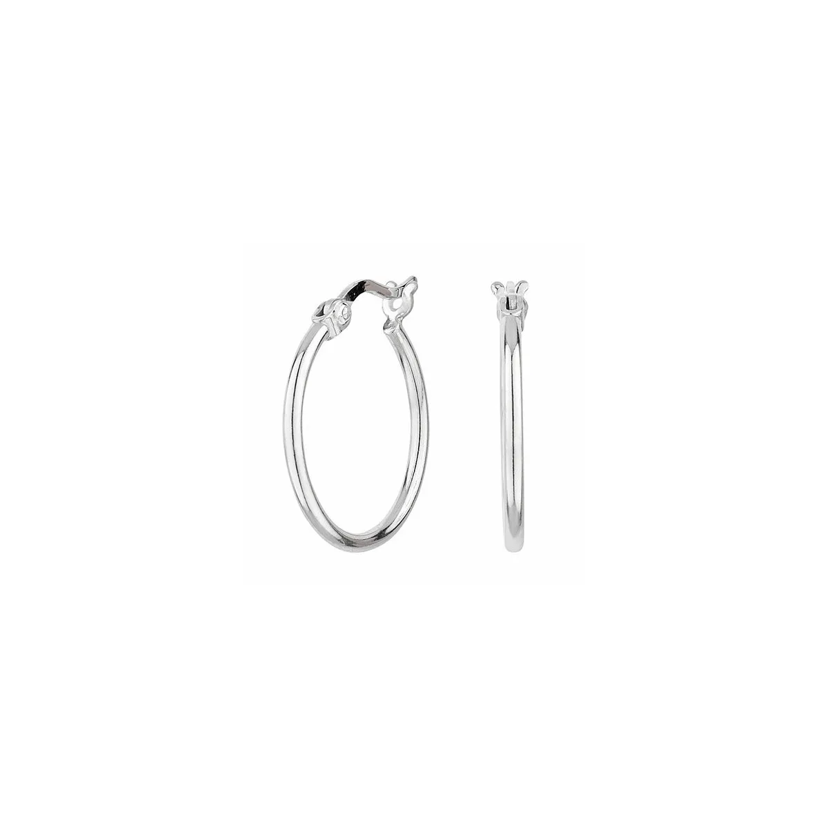 ITEMPORALITY PENDIENTES AROS PLATA TUBO REDONDO  ITEMPORALITY