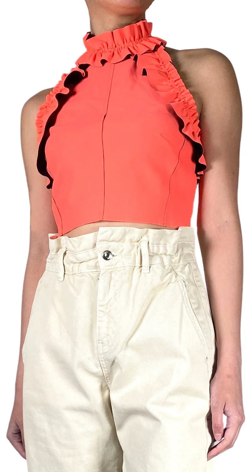 JAZMIN CHEBAR Top Maru Naranjo Fluorescente.
