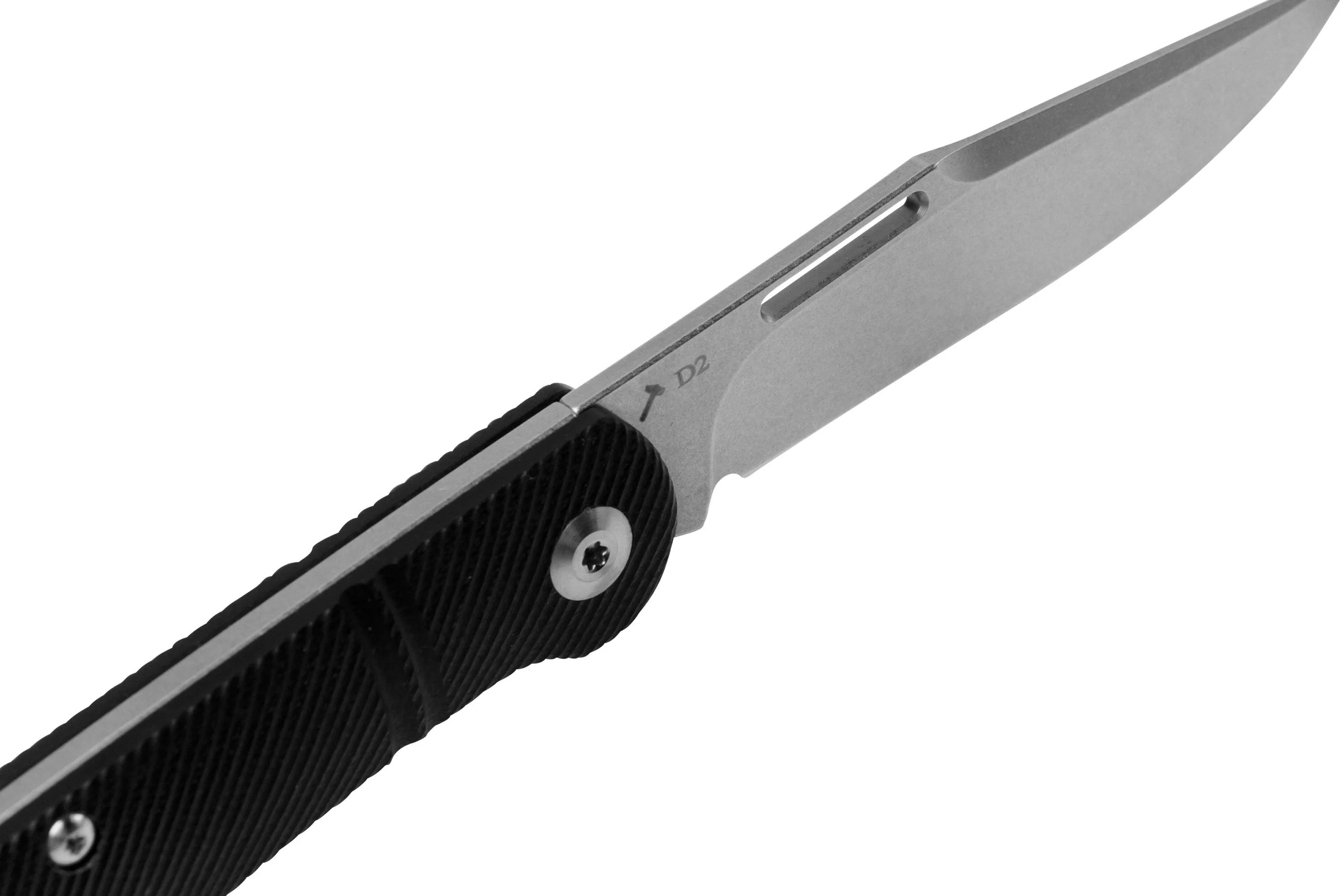 J.E. Made Lanny's Clip, Black G10, D2 navaja slipjoint
