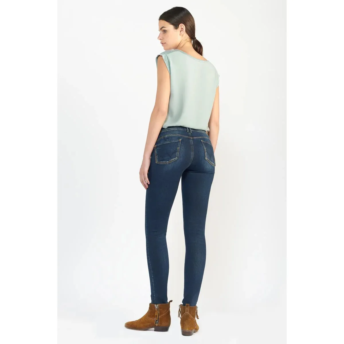 JEANS PUSHUP SLIM PULP, LARGO 34
