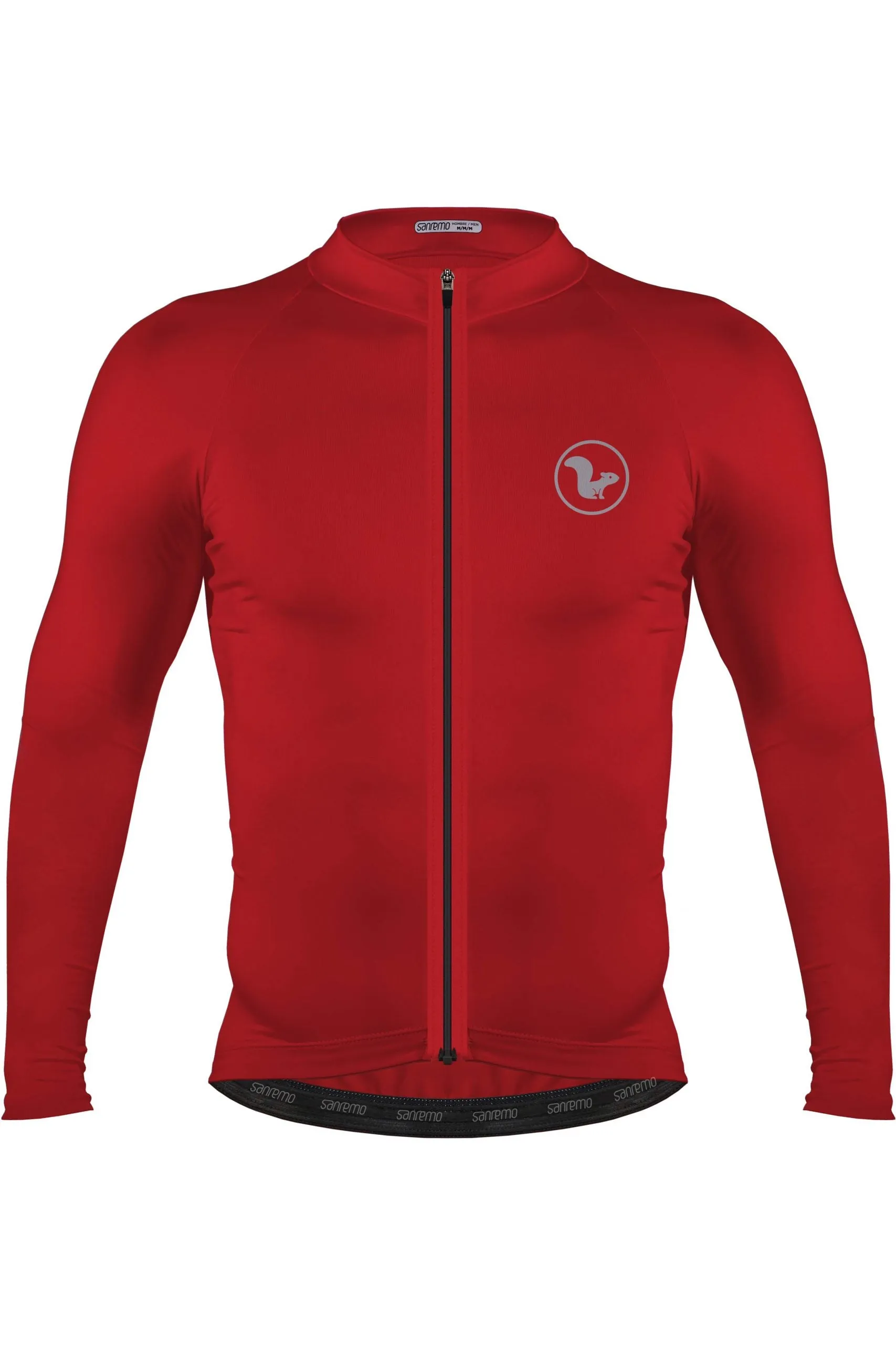 JERSEY BASIC MANGA LARGA  HOMBRE  ROJO