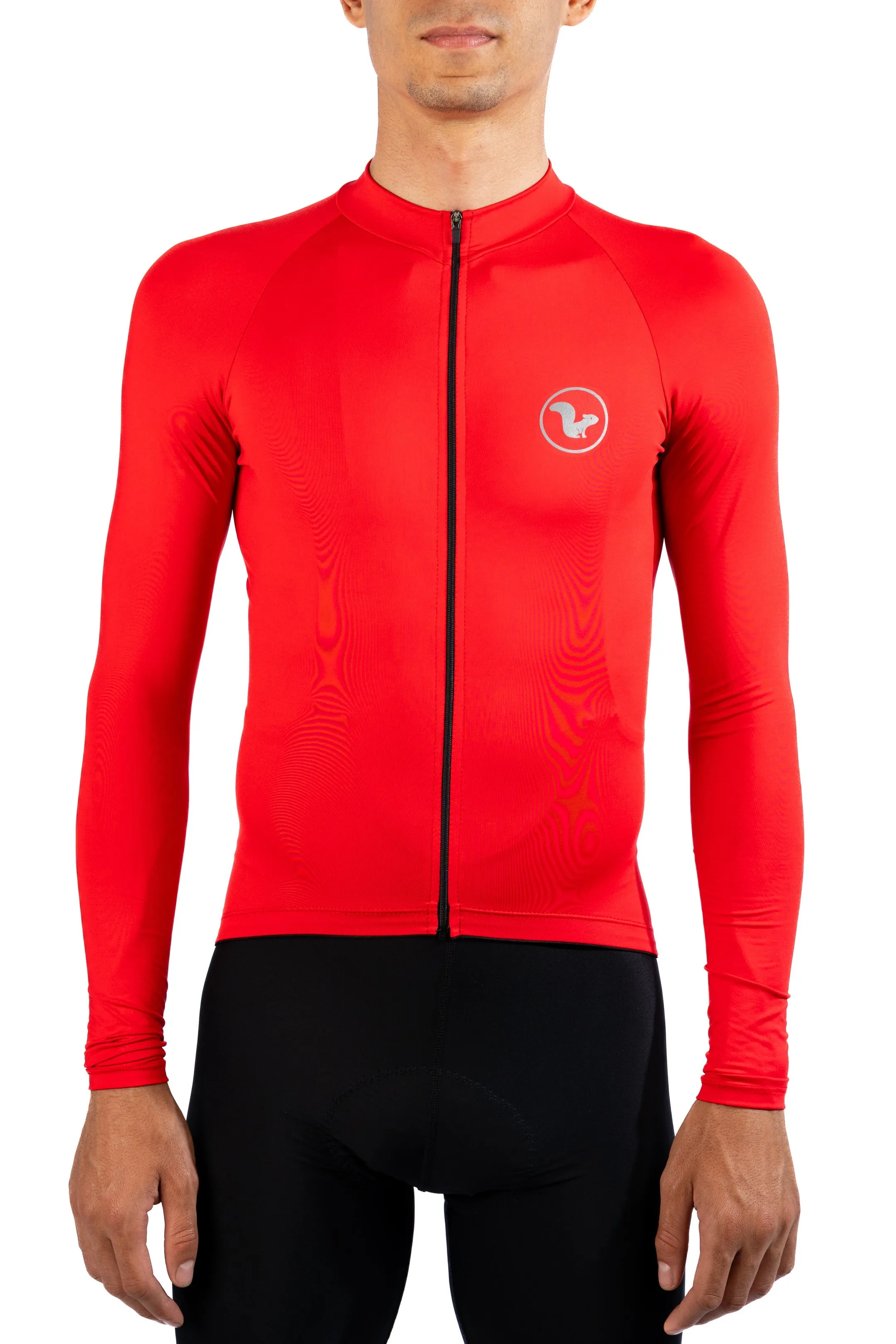 JERSEY BASIC MANGA LARGA  HOMBRE  ROJO