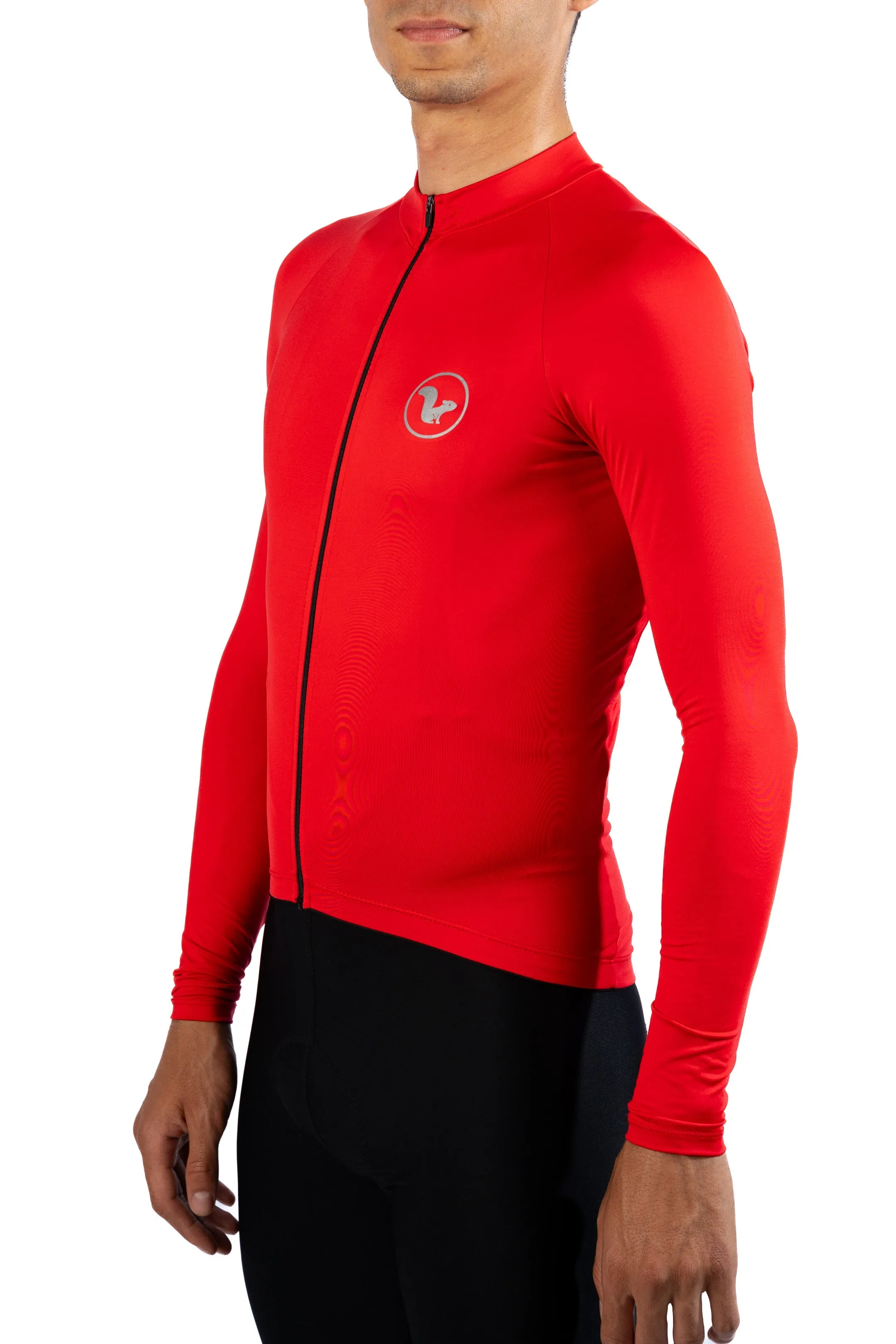 JERSEY BASIC MANGA LARGA  HOMBRE  ROJO