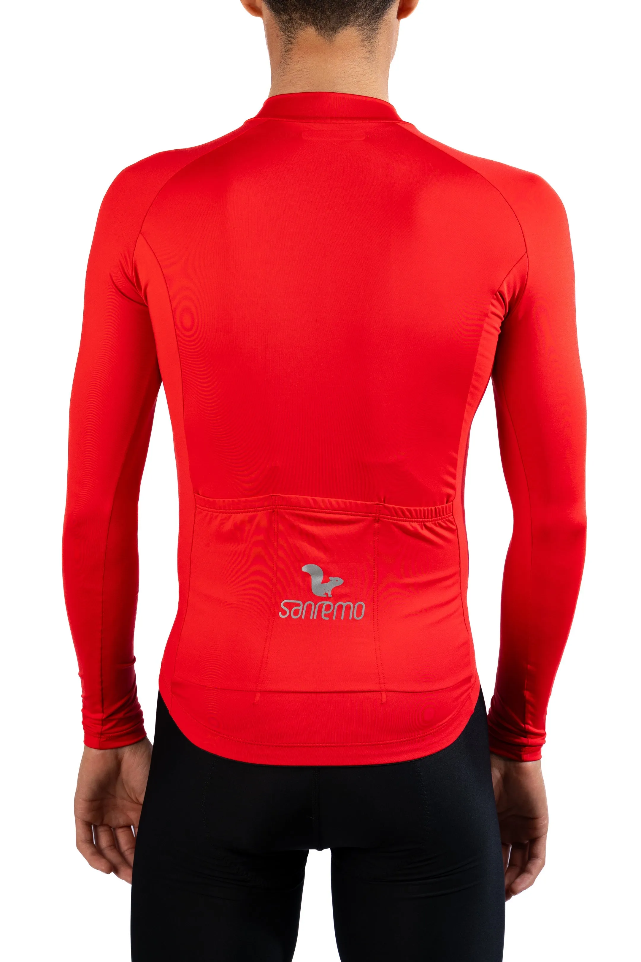 JERSEY BASIC MANGA LARGA  HOMBRE  ROJO