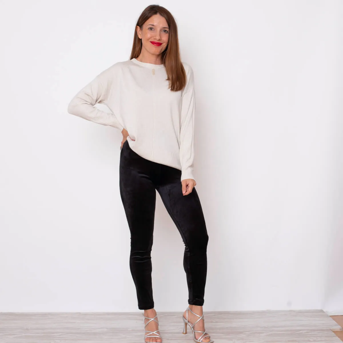 JERSEY HILO LUREX  CRUDO