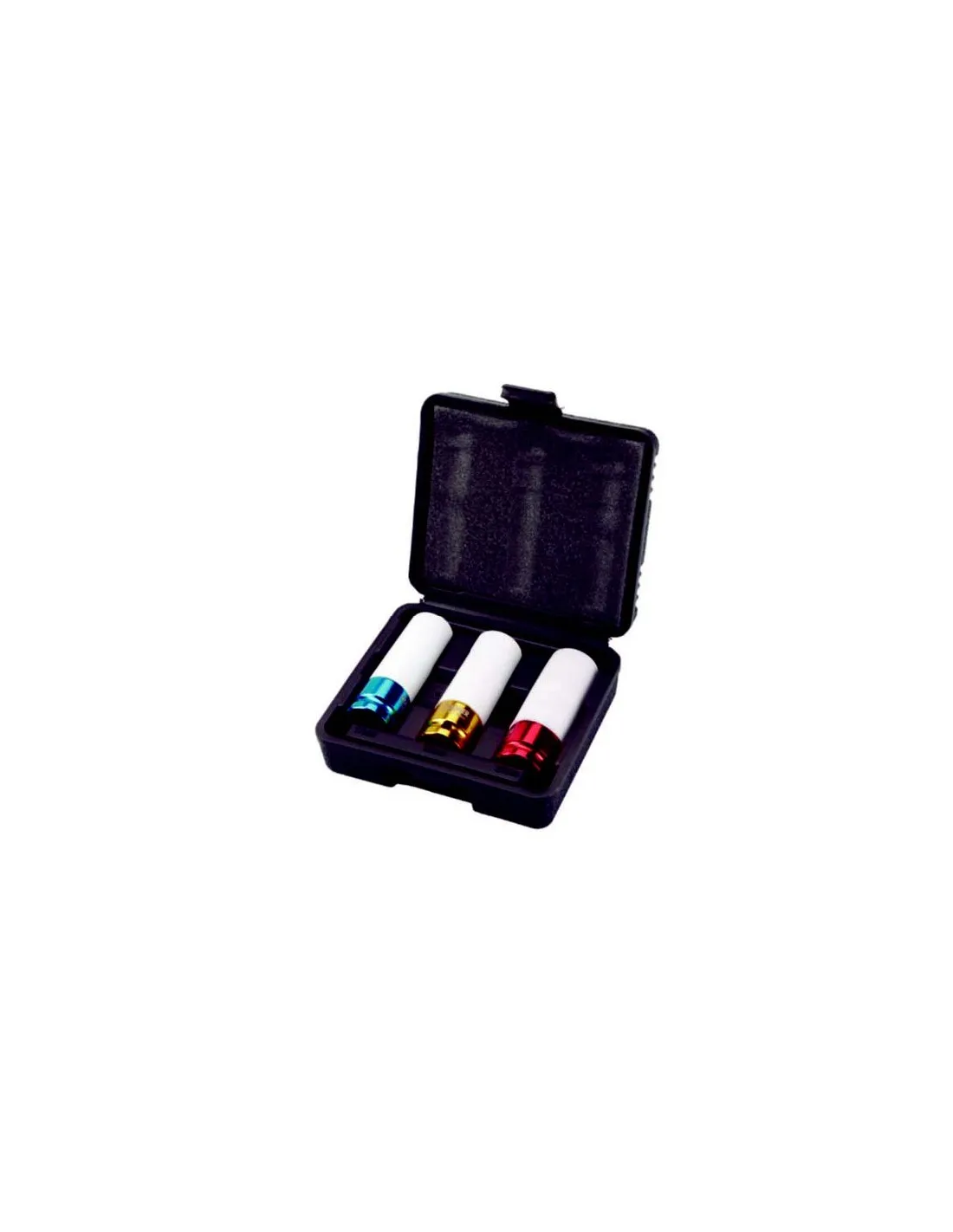 JUEGO 3 VASOS 1/2 LLANTAS DE ALUMINIO