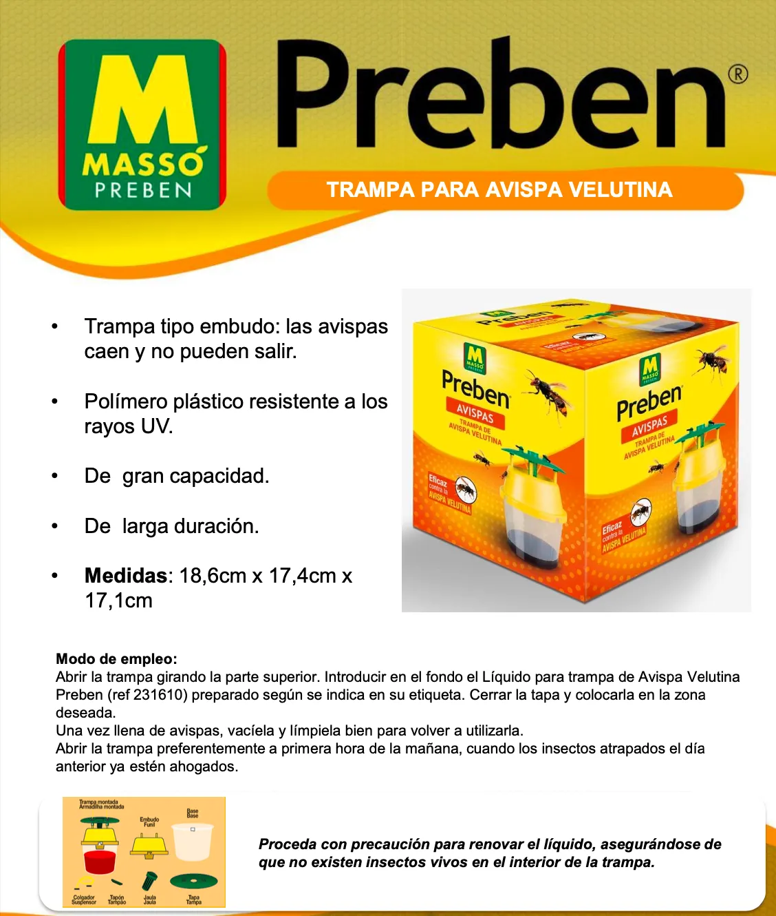 Kit de 2 Trampas Atrayentes para Velutina Preben