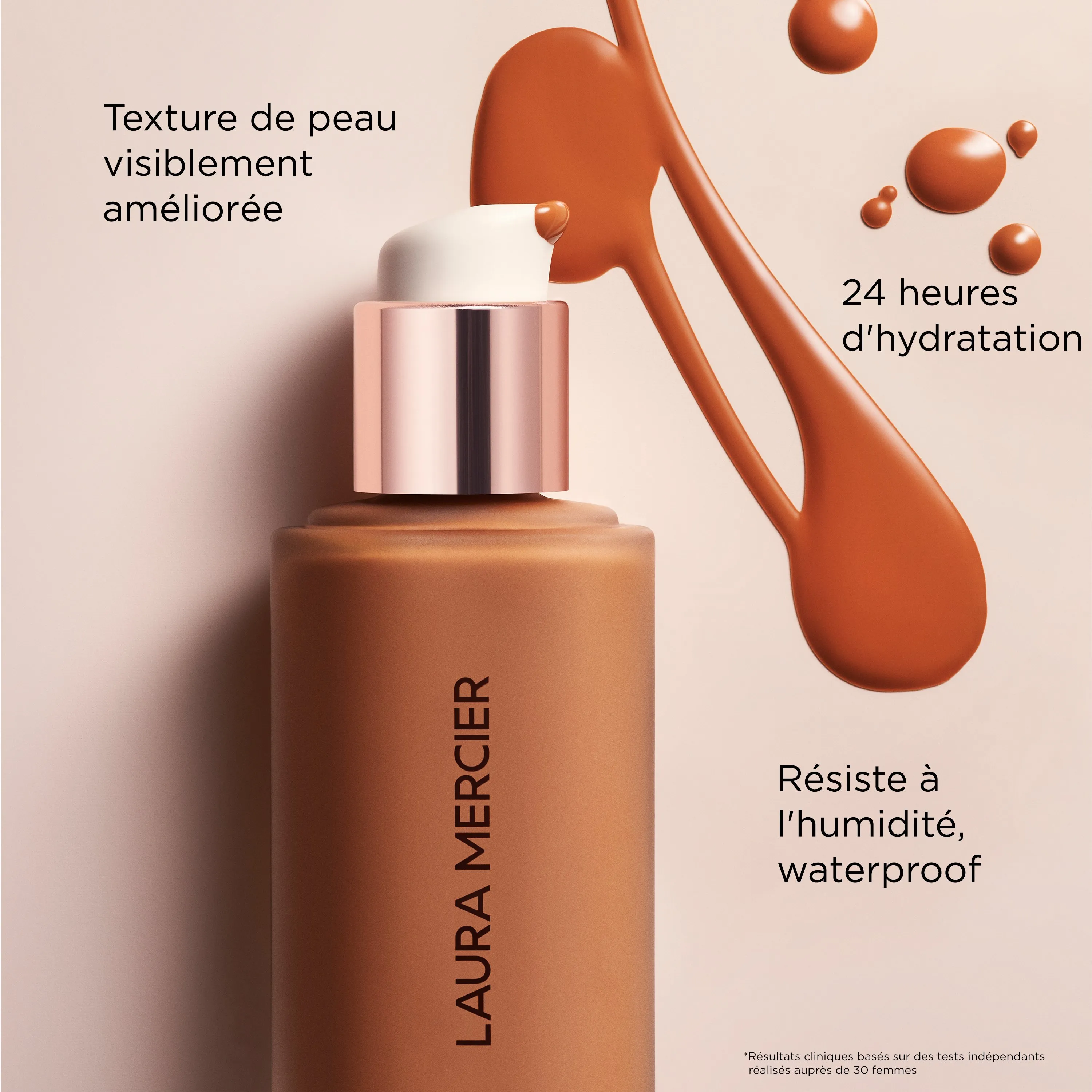 LAURA MERCIER REAL FLAWLESS FOUNDATION EN   0W1 SATIN